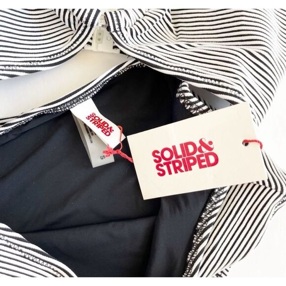 Solid & Striped The Esme Dizzy Rib Stripe One Piece Swimsuit Size S / NWT - Picture 7 of 7